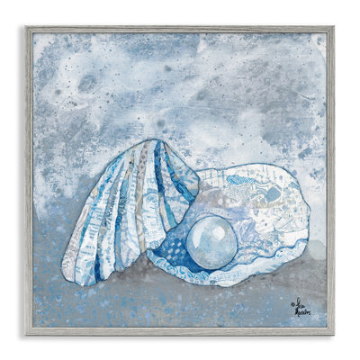 Giclée sur toile bleue abstraite par Lisa Morales