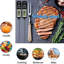 Thermomètre à viande à lecture instantanée, sonde non pliable en acier inoxydable de qualité alimentaire 304, thermomètre de cuisson pour barbecue de 50 300 à 300 ℃ avec rétroéclairage, fixation magnétique et arrêt automatique pour la cuisson au four du barbecue