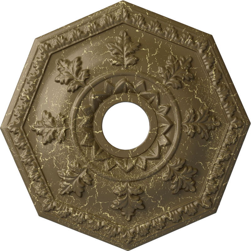 Médaillon de plafond de 18 po x 3 pi x P 1 1/2 po Nottingham (convient aux auvents jusqu'à 4 5/8 po)