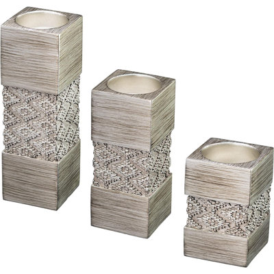 6.2'' H Resin Tabletop Tealight Holder