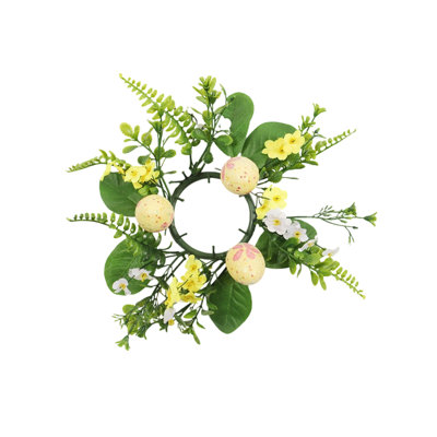 Easter Candlestick Wreath And Easter Egg Vines Wreath Decoration And Easter Party Wreath Holiday Decorations