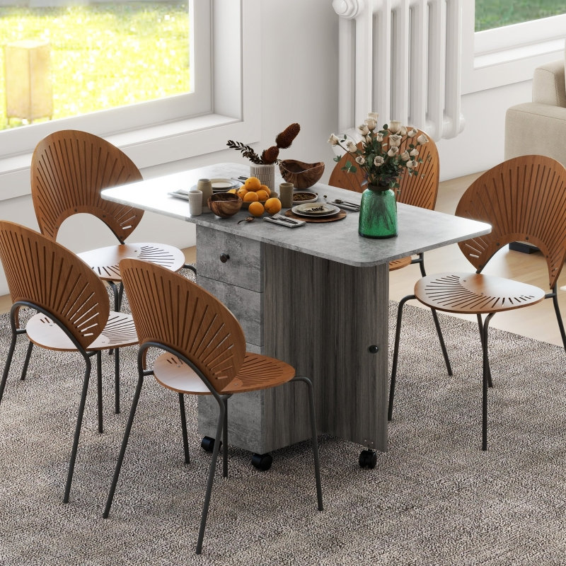 120 cm Dining Table, Light Grey