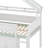 Full Size Loft Bed With Canopy Roof And Storage Cabinet, Wooden Low House Loft Bed With Open Shelves And Guardrail-1810154140