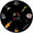 Precise Edge Poker Vegan Leather Round Pebble Placemat