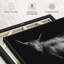 «Hello Highland Cow», reproduction sur toile-534200548