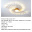 Modern led ceiling light with remote, flush mount ceiling lamp acrylic lampshade-335216730