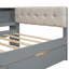 Lit plateforme simple en bois avec tablettes de rangement-2020578867-2020578876