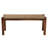 Caelab Wicker/Seagrass Mahogany Wood Bench