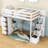 Gerta Twin 7-Drawer Loft Bed with Stair and Bookcase by Harriet Bee-946983815