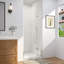 30-32 in.W x 72 in.H Bifold Frameless Glass Shower Door, Folding Frameless Shower Door.-72070143