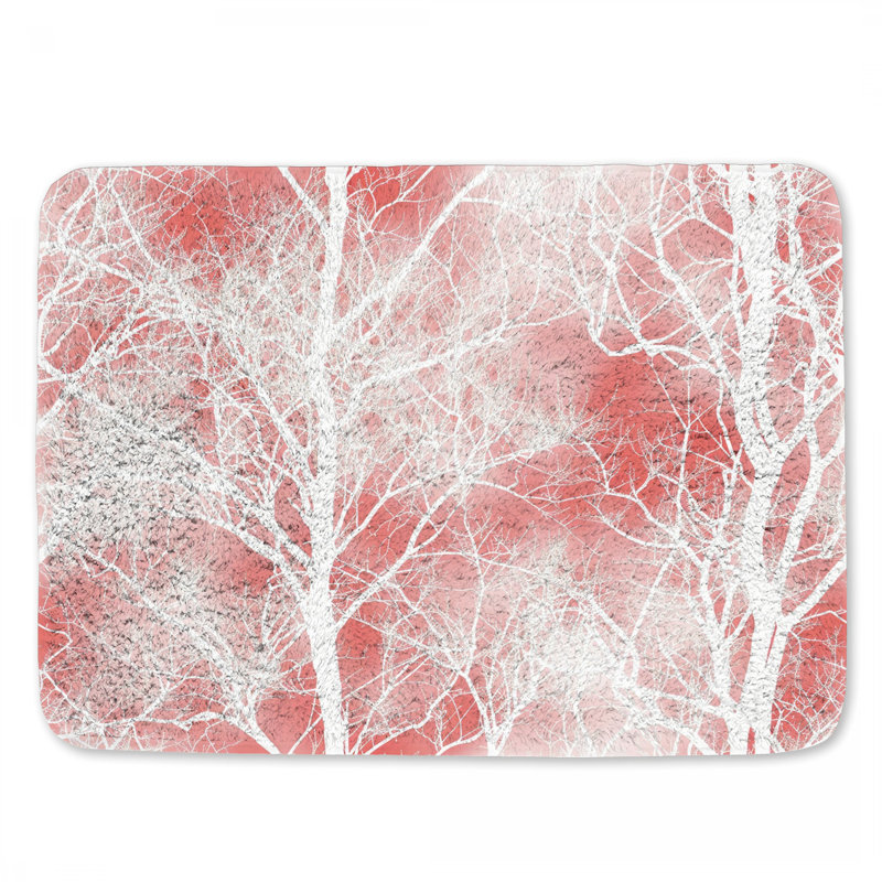 Branche silhouettes de tapis de bain nature minimaliste, L 21 po x L 34 po