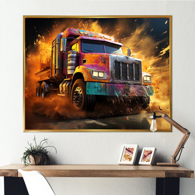 «Expressionist Monster Truck Fury IV» sur toile