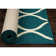 Tapis bleu poils longs Hershman