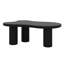 Table basse pour le salon, table basse en forme de nuage avec plateau de 1,5 po d'épaisseur et 3 pieds robustes, table centrale de conception irrégulière-830303791