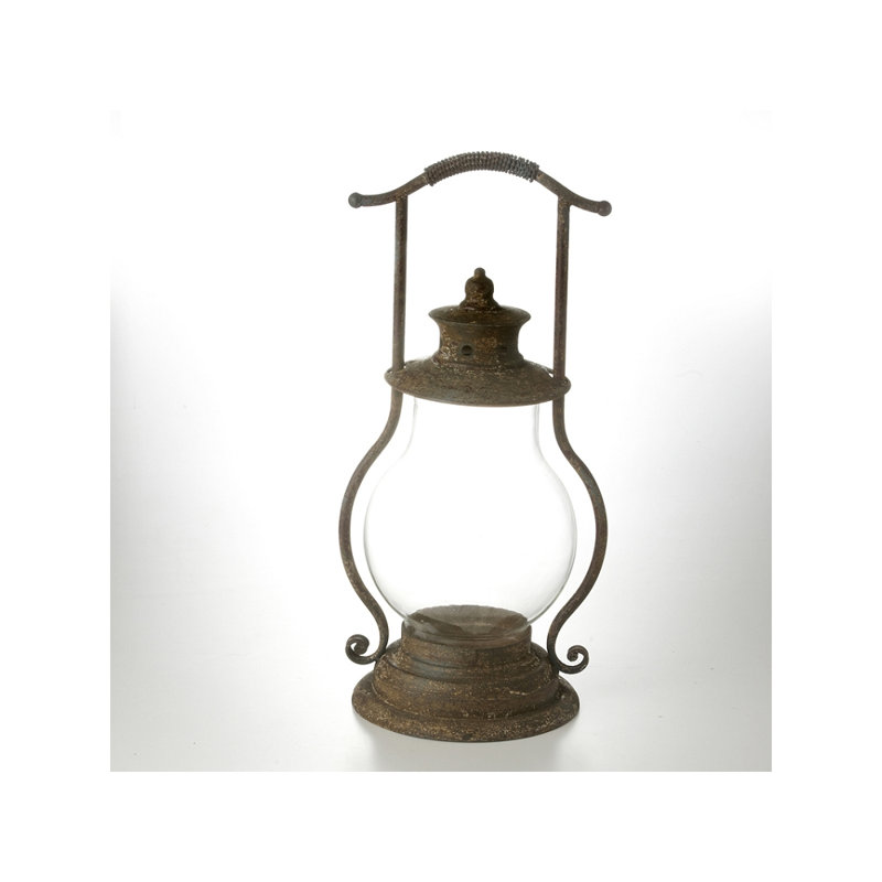 12'' H Glass Tabletop Lantern
