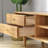 White Oak TV Stand and Coffee Table Set