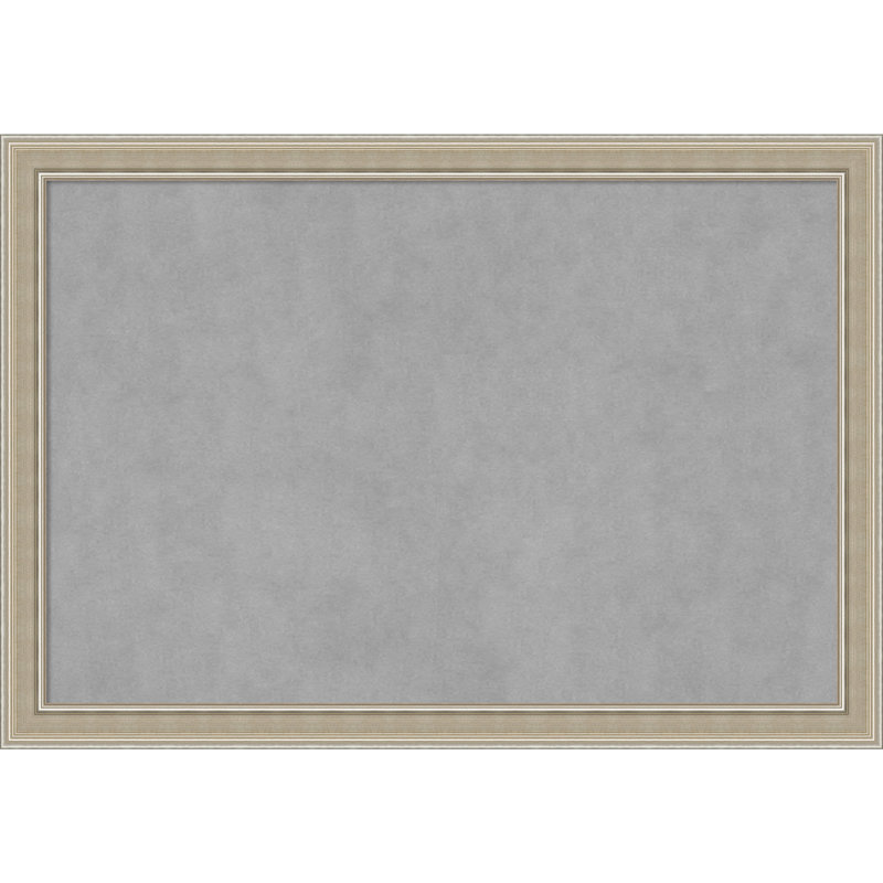 Tableau magnétique à cadre argenté Mezzo, H 28 po x l 40 po