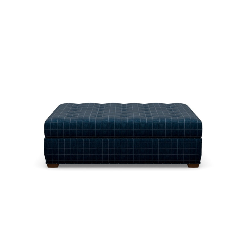 Baxter Square Ottoman, Walnut, Block 654234