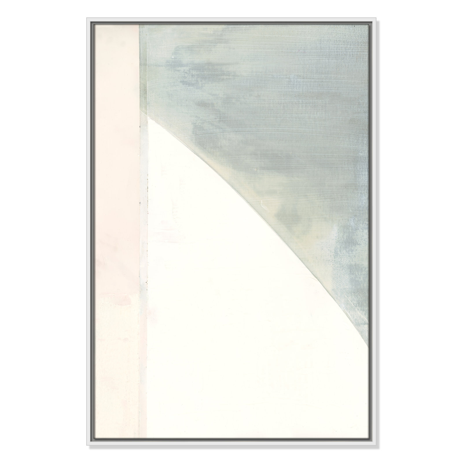 In Neutral I - Painting Print, White Framed Canvas, 37.5" H x 25.5" W x 2" D