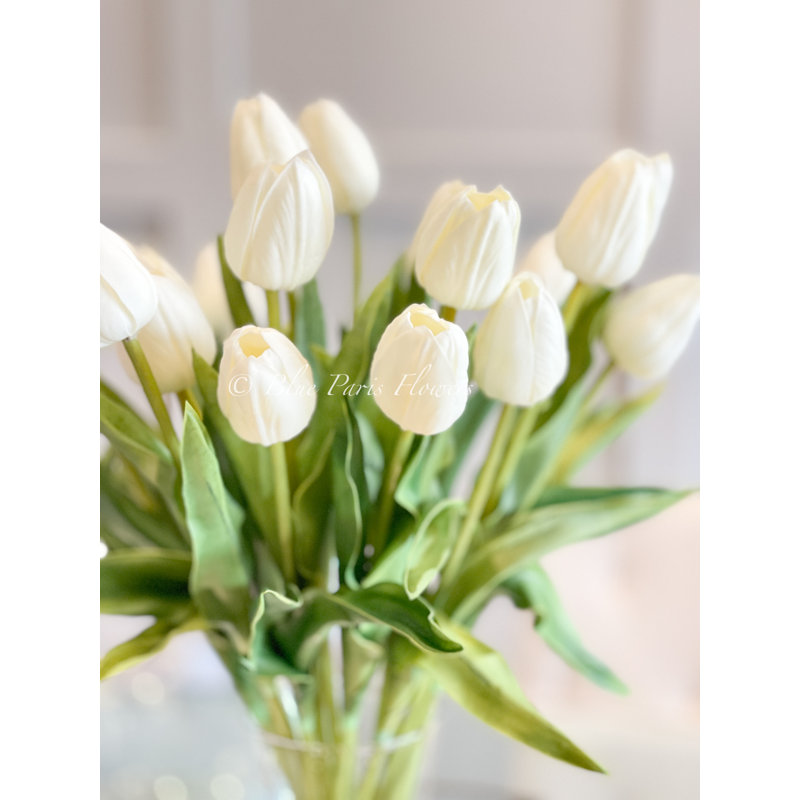 Centre de table 20 po Real Touch, Blanc
