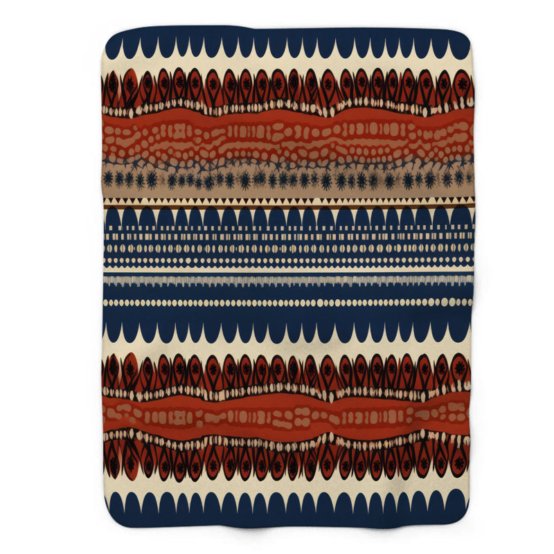 Hippie Geometrics - couverture 1 pièce, Lit simple