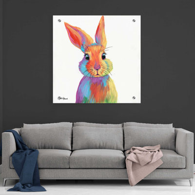 «Cheery Bunny» par Britt Hallowell - peinture sans cadre