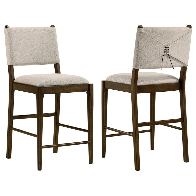Chaise d'appoint de comptoir rembourrée Crispin (ensemble de 2)