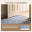 Tapis Hollis traditionnel à motif floral intégral bleu, gris et crème, lavable à la machine, antidérapant, à poils courts, pour l'intérieur et l'extérieur, adapté aux animaux domestiques, idéal pour le salon, la chambre, la salle à manger, l'entrée, le corridor ou le bureau.-260879148