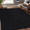 Tapis d'intérieur gris foncé Nadene