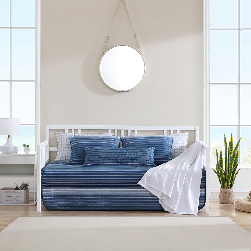 Nautica Coveside Cotton Blue 4 Piece Daybed Cover Set
