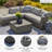 Jorja 5 - Person Modular Patio Conversation Set