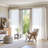 Linen Blend Extra Wide Curtain for Living Room, Rustic Farmhouse Light Filtering Room Divider, Single Panel for Bedroom Windows-475310427-475310421