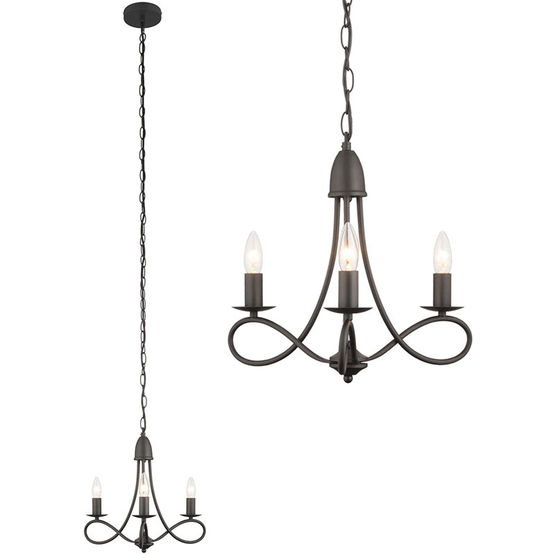 Glensperth 3 - Light Candle Style Chandelier