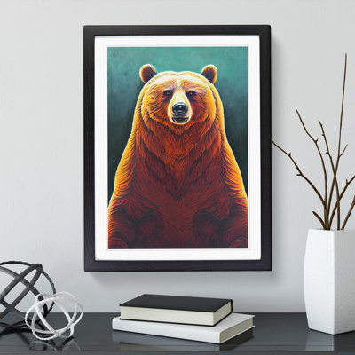 XV1022-2389X Great Grizzly Bear No.3 - Single Picture Frame Print