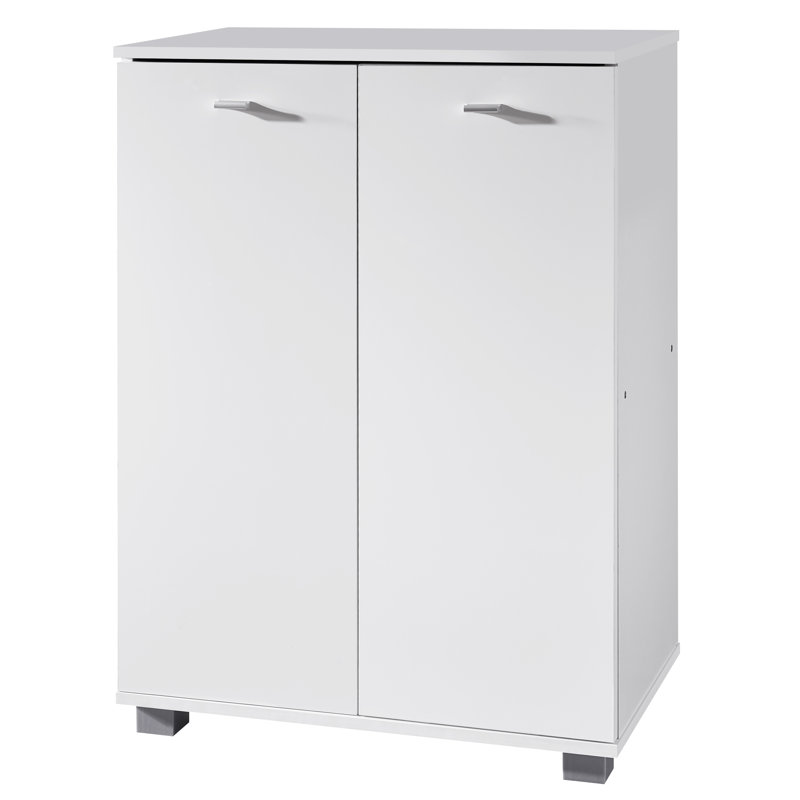 12 Pair Shoe Storage Cabinet, White