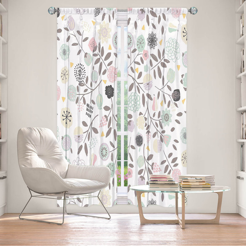 Paire de rideaux obscurcissant en polyester Damek, L 20 po x L 82 po