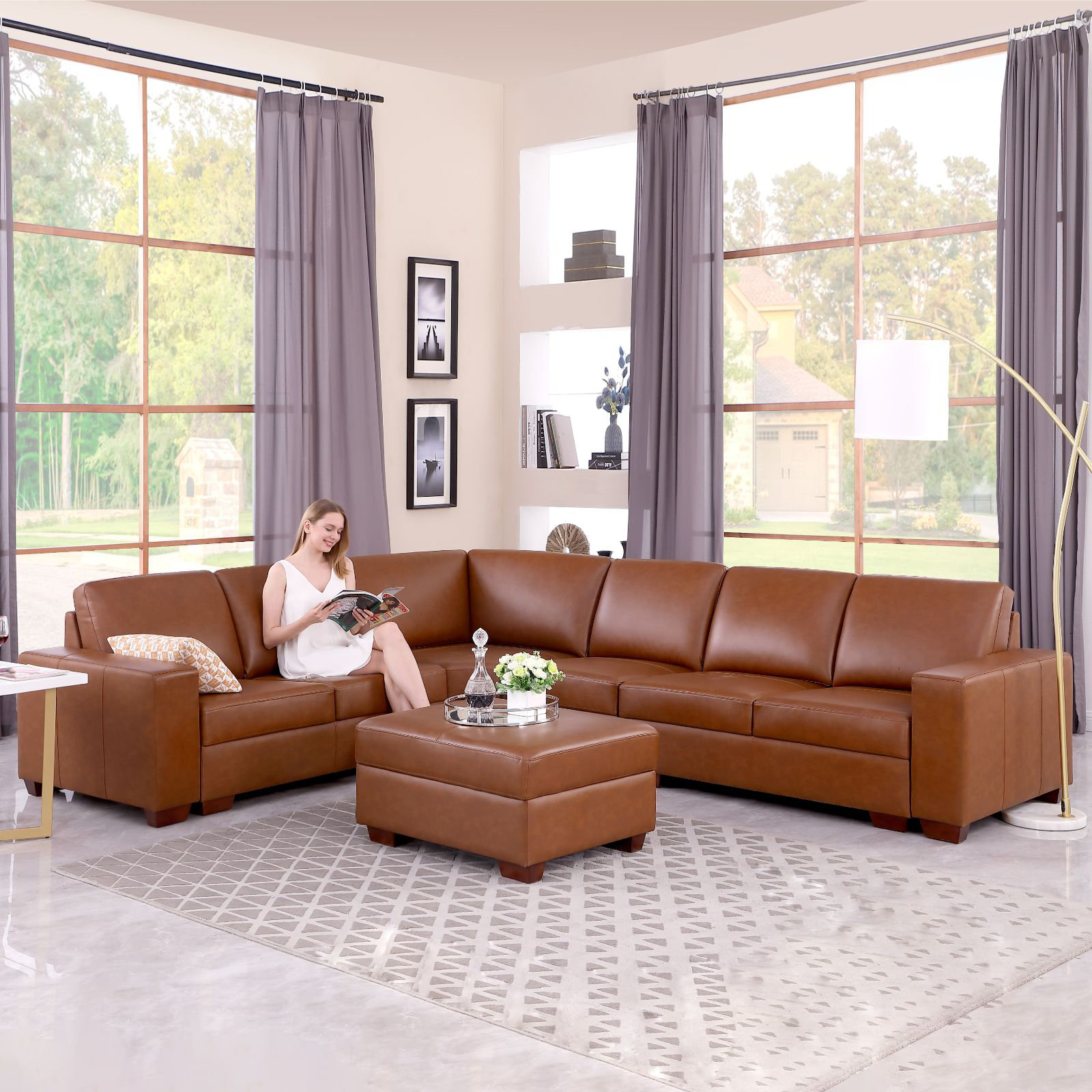 Office sectional sofa hot sale