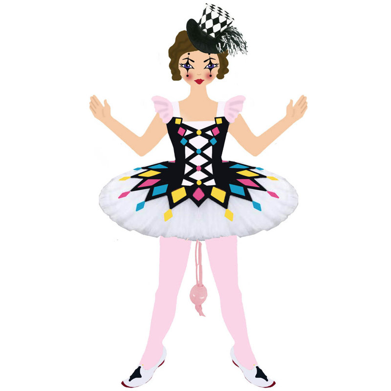 Ornement suspendu Harlequin Doll Dancer