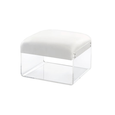 Ahva Vegan Leather Ottoman by Ivy Bronx