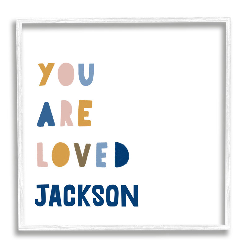 Art mural personnalisé Boy's You Are cmw-075, H 17 po x l 17 po, Toile tendue, Oui