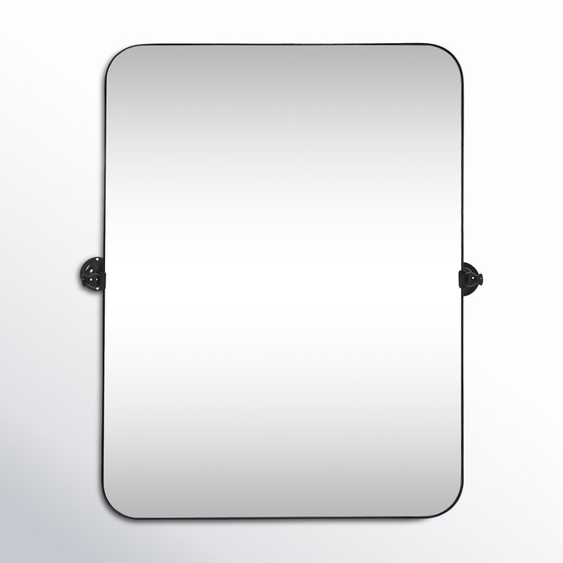 Miroir Qualls, Noir, H 32 po x l 24 po