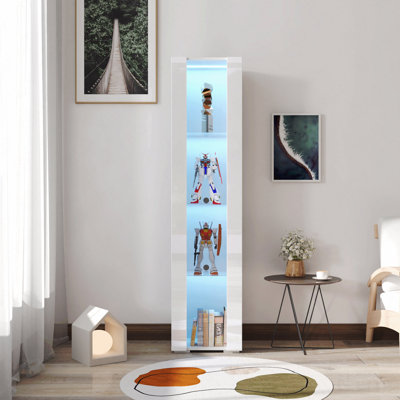 Armoire avec lampe à bande en aluminium sur le côté