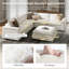 Repose-pieds surdimensionné en mélange de duvet et l 43,5 po Cioffi-515972504