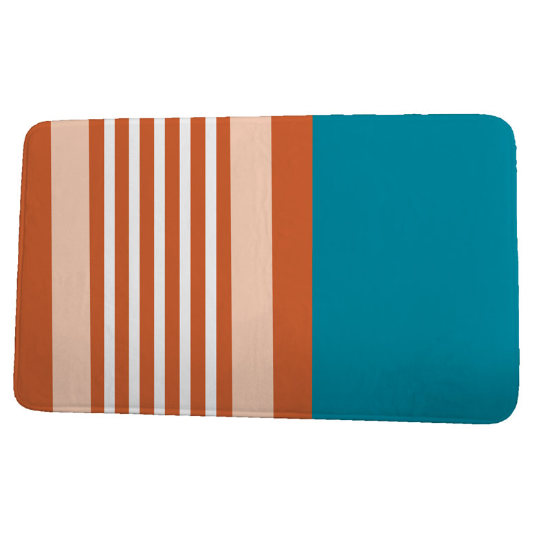 Tapis de bain Elena, l 17 po x L 24 po, Bleu
