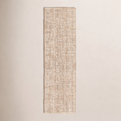 Vesper Quintana Hand-Knotted Jute White/Tan Area Rug