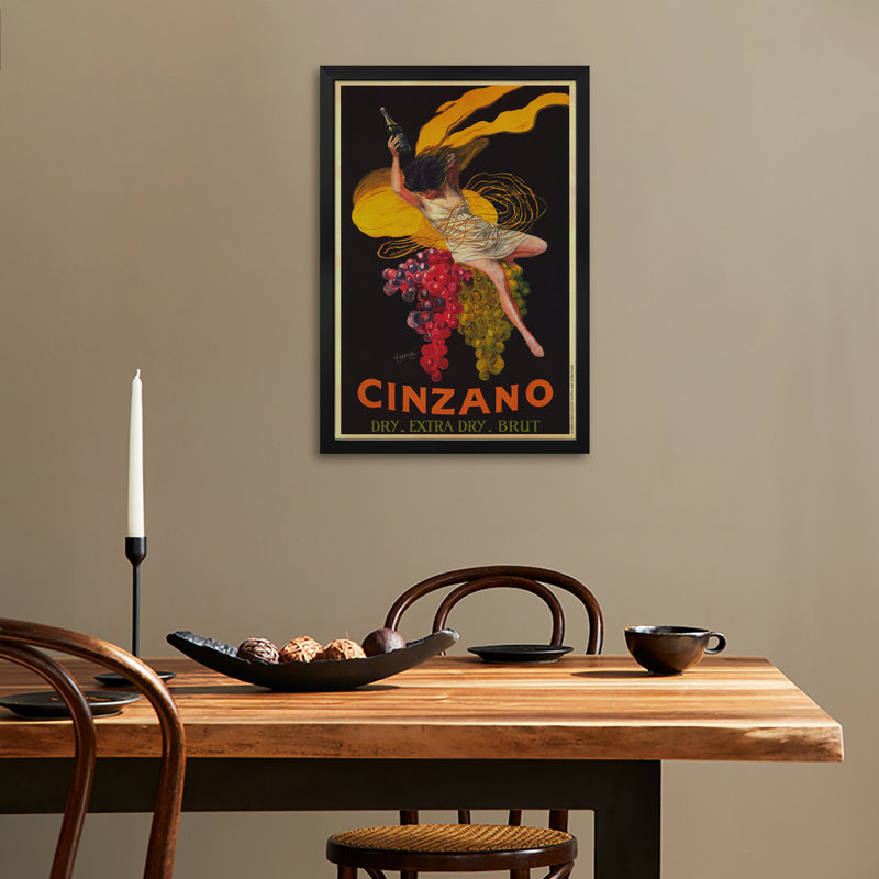 Affiche encadrée de qualité supérieure Asti Cinzano (Vintage) par Leonetto Cappiello, H 32 po x l 24 po