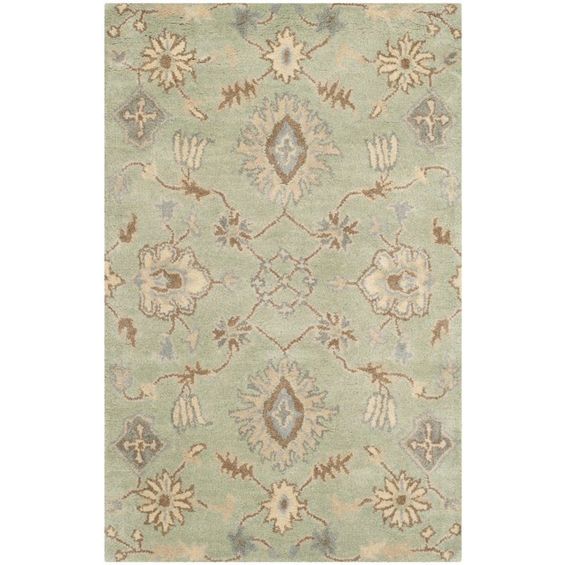 Amory Wyndham Wool Floral Rug, Rectangle 2'6" x 4'