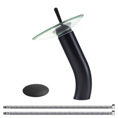 Waterfall Vessel Single-hole Single-handle Bathroom Faucet