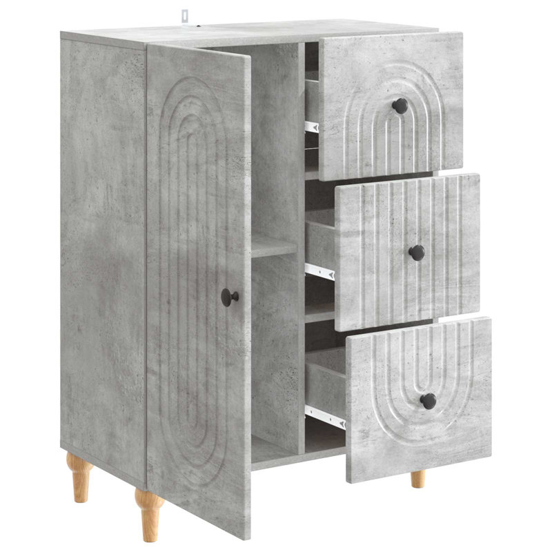 66cm Sideboard, Concrete Grey
