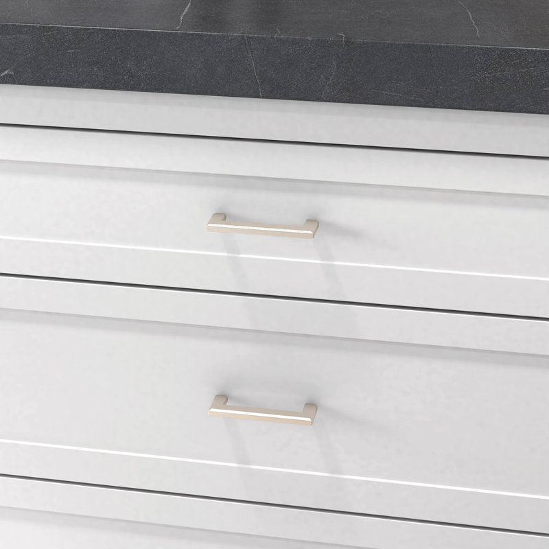 Satin Nickel 4" Traditional Cabinet Pull with Mounting Hardware